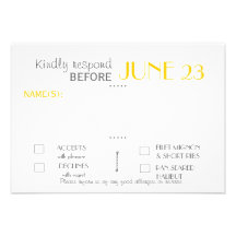 Modern Invitation Suite Response Card