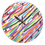 Modern Irises Wallclocks