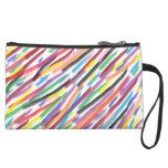 Modern Irises Wristlet Clutch