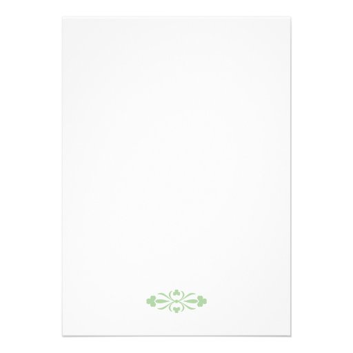 Modern Irish Bridal Shower Invite with clovers