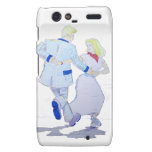 Modern Jive Ceroc Cartoon Couple Motorola Droid RAZR Case