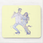 Modern Jive Ceroc Dancers Mouse Pads