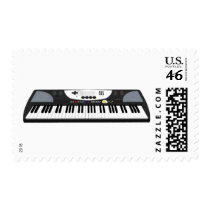 Modern Keyboard Synth: 3D Model: postage