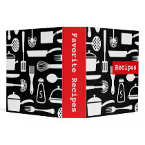 Modern kitchen recipe binder / organizer