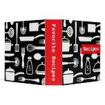 Modern kitchen recipe binder / organizer