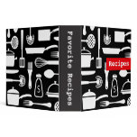 Modern kitchen recipe binder / organizer