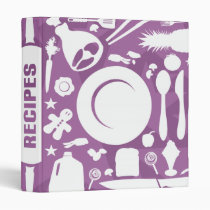 Modern Kitchen Utensils Recipe Binder. binders