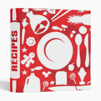 Modern Kitchen Utensils Recipe Binder. binders
