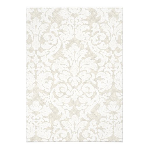 Modern Lace Bridal Shower or Engagement Party Custom Invitations