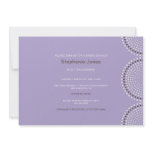 Modern Lavender Circles Bridal Shower Invitation