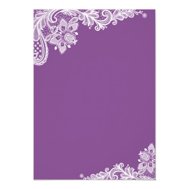 Modern Lavender Purple Lace Retirement Party Card