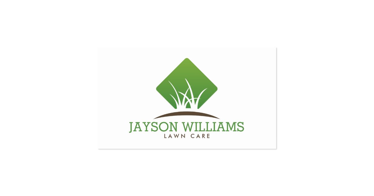 Modern Lawn Care/Landscaping Grass Logo I Business Card ...