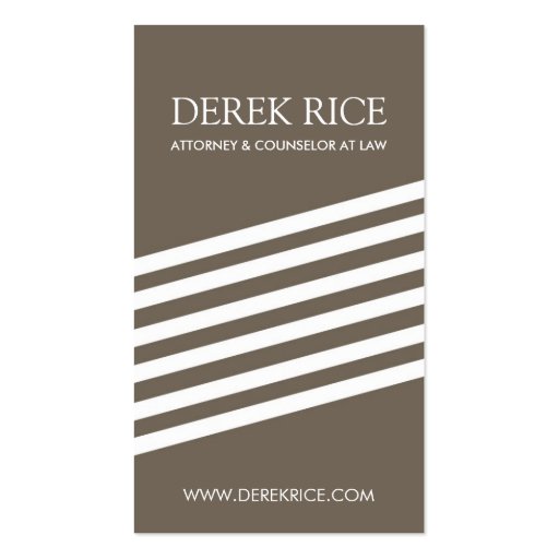 Modern Lawyer Business Cards (front side)