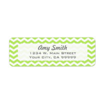 Modern Light Green Chevron Address Labels labels