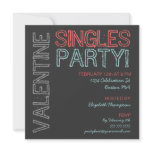 Modern Lights Singles Party Invitation