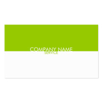 Modern Lime Green White Profile Card business cards
