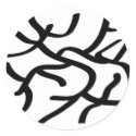 Modern Line Art stickers by jandjarnold Modern Line Art stickers