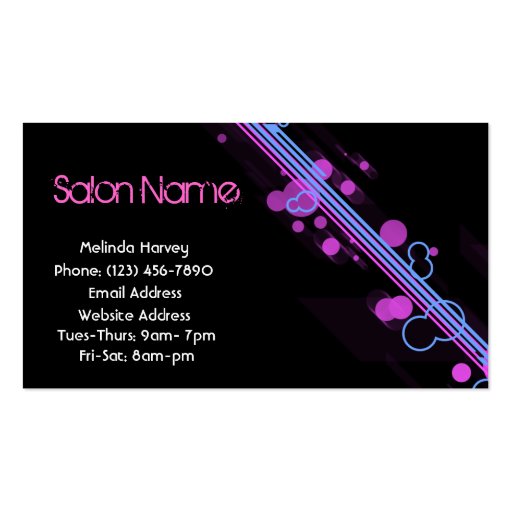 Modern Lines Business Card Template (front side)