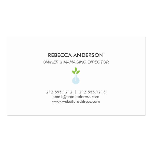 Modern Logo 4 for Cleaning Service and Hospitality Business Cards (back side)