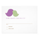 Modern Lovebirds, RSVP cards Personalized Invitation