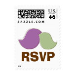 Modern Lovebirds RSVP Postage