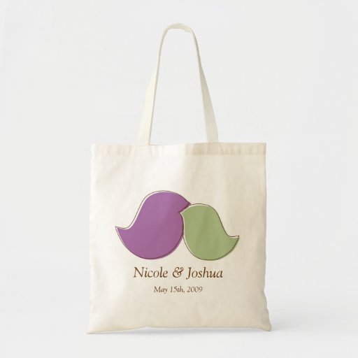 Modern Lovebirds Tote Canvas Bag