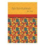 Modern Mania Colorblock Graphic Personalized Invitations
