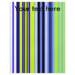 Modern marine blue green and white stripes flyers