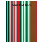 Modern marine blue green red stripes letterhead design