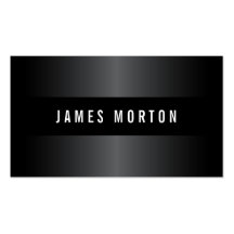 Modern masculine black gray stylish professional business card template