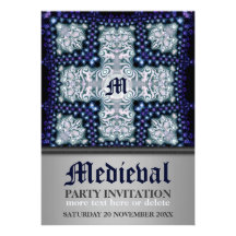 Modern Medieval Theme Party Invitation
