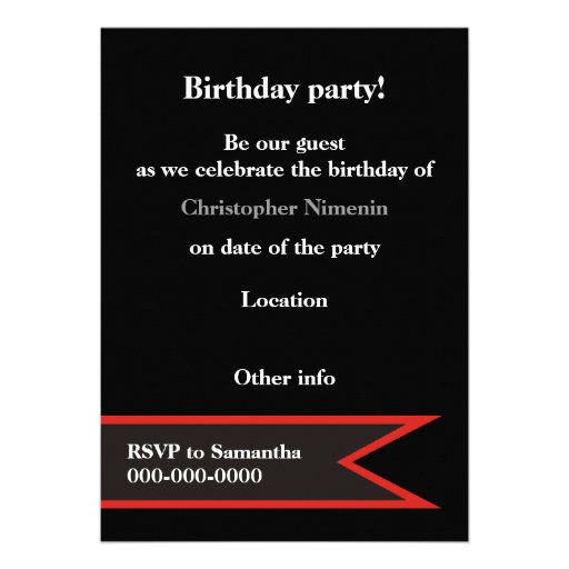 Modern menÃ¢â‚¬â„¢s 40th birthday simple masculine photo custom invite