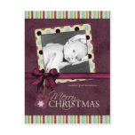 Modern Merry Christmas Polka Dots Postcard by TheSpottedOlive Modern Merry Christmas Polka Dots Postcard