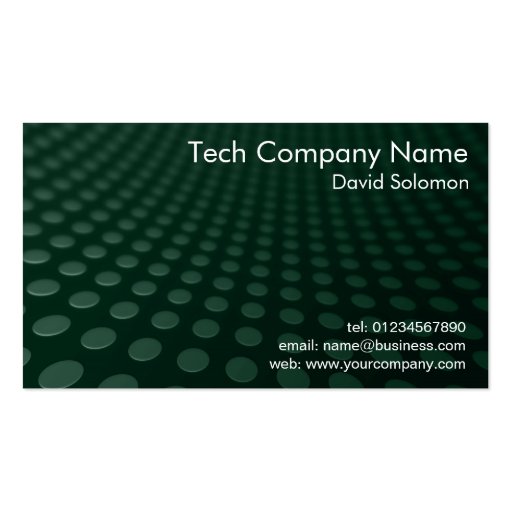 Modern Mesh Pattern Business Card (front side)