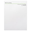 Modern micro dot apple green gray tech business letterhead