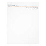 Modern micro dot cherry red gray tech business custom letterhead