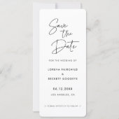 Modern Minimalist Photo Strip Save The Date Announcement Zazzle