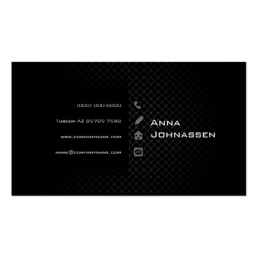 Modern minimalistic business card (back side)