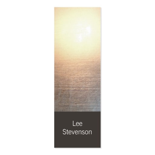 Modern Minimalistic Zen Glow Mini Business Card (front side)