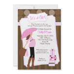 Modern Mom Baby Shower Invitation - Baby Girl!