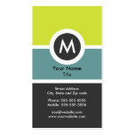 Modern Monogram Business Card business cards