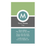 Modern Monogram Business Card business cards