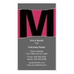 Modern Monogram Business Card business cards