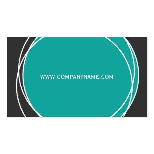 Modern Monogram Business Cards (back side)