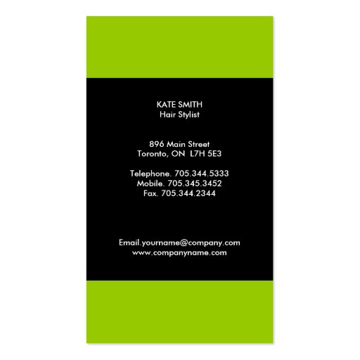 Modern Monogram Business Cards (back side)