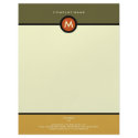Modern Monogram Business Letterhead letterhead