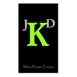 Modern Monogram businesscards business cards