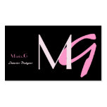 Modern Monogram businesscards business cards