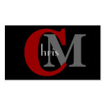 Modern Monogram businesscards business cards