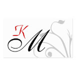 Modern Monogram businesscards business cards